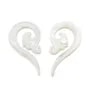 Nacre blanche cygne 36x50mm x 2pcs