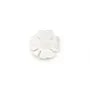 Nacre blanche en forme de trèfle à 4 feuilles 13mm x 1pc
