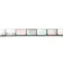 Gray mother-of-pearl rectangle beads 13x18mm x 4pcs