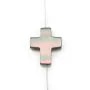 Nacre grise Croix 9x11mm x 40cm (34pcs)