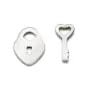 Nacre blanche en forme de lettre D x 1pc