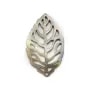 Nacre grise gourde ajourée 16x26mm x 1pc