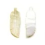 Nacre jaune en forme de feuille x 1pc