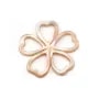 Nacre blanche en fleur plate 16mm x 1pc