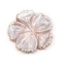 Nacre blanche en fleur de 5 feuilles 28mm x 1pc