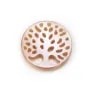 Nacre blanche ronde arbre 12mm x 1pc