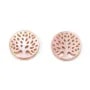 Nacre blanche ronde arbre 12mm x 1pc