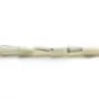 Nacre blanche en forme de goutte sur fil 5x8mm x 40cm