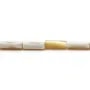 Yellow mother-of-pearl, in the shape of a tube 5x14mm x 40cm