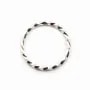 Anneaux argent 925 ovale soudé 7x13mm x 2pcs