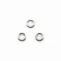Anneaux  soudé  4 x 0,8 mm argent 925 x10PCS