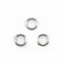 Anneaux  soudé  5x0,8 mm argent 925 x10PCS