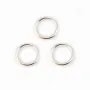 Anneaux ouverts 8x0.8mm argent 925 x10pcs