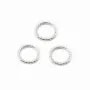 ARG925 ANNEAU ROND SOUDE MARTELE 8MM  x4 pcs