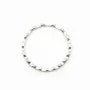 925 Sterling Silver, Hammered  Closed Round Rings 20x1.5mm  x 1pc
