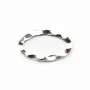 Anneaux OVALE Soudé 10x16.2mm argent 925 x2 PCS