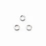 925 Silver, Open Round Rings, 3x0.6mm, x 20 pcs 