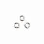 Anneaux ouverts 3x0,6 mm argent 925 rhodie   x 20pcs