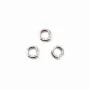 Anneaux ouverts 4x0,6 mm argent 925 rhodie   x 20pcs