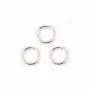  Anneaux ouverts 6x1 mm argent 925 x 10 pcs 