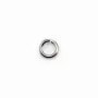 Anneaux ouverts 5x0,6 mm argent 925 rhodie   x 10pcs
