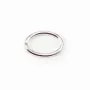 925 Sterling Silver, Oval-shape Rings, 6x8mm x 4pcs