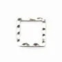 Anneaux CARRE Soudé 14.30mm argent 925 x2 PCS