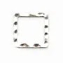 Anneaux CARRE Soudé 14.30mm argent 925 x2 PCS