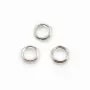 Anneaux doubles 5x0.6 mm argent 925 x10 pcs