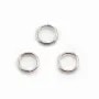 Anneaux doubles 7x0.7 mm argent 925 x10 pcs