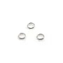 Anneaux doubles, de forme ronde, en argent 925, 3 * 0.3mm x 20pcs