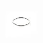 Anneaux argent 925 ovale soudé 7x13mm x 4pcs