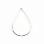 925 Silver Rings , drop, Closed, 20x30mm x 1pc