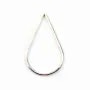925 Silver Rings , drop, Closed, 15x25mm x 1pc