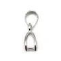 Silver 925 Rhodium Bail 6x14mm x  1 pcs 