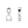 Shell pendant bail, Silver 925 13x3.2mm x 1pc