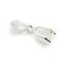 Attache pendentif+Bélière, argent 925, 16 mm  x 1pc