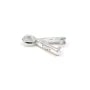 Attache pendentif en argent 925 7.5x11mm x 2pcs