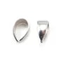 Argent 925 Rhodié Bélière 7X5mm x 2 st 