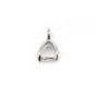 Argent 925 Bélière rhodié 4.5x7.5mm x 2pcs 