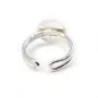 Argent 925 Bague réglable support ronde pour cabochon 12mm x 1pc
