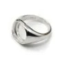 Ring set in 925 silver, with a 12mm square stand x 1pc