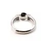 Argent 925 Support Bague réglable pour perles semi-percés & Zircon x 1pc
