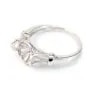 Argent 925 support bague pour perles semi-percés taille 7-10mm x 1pc