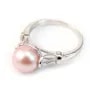 Argent 925 support bague pour perles semi-percés taille 7-10mm x 1pc