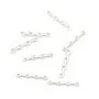Sterling Silver 925 barrette 5 strands x 1pc