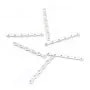 Sterling Silver 925 barrette 5 strands x 1pc