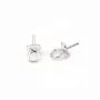 Bélière pour perles semi-percées, Argent 925, 4mm x 4  pcs