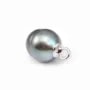 Bélière pour perles semi-percées, Argent 925, 4mm x 4  pcs