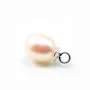 Argent  925 Rhodié Bélière coupelle 4mm pour perles semi-percés x 6PCS